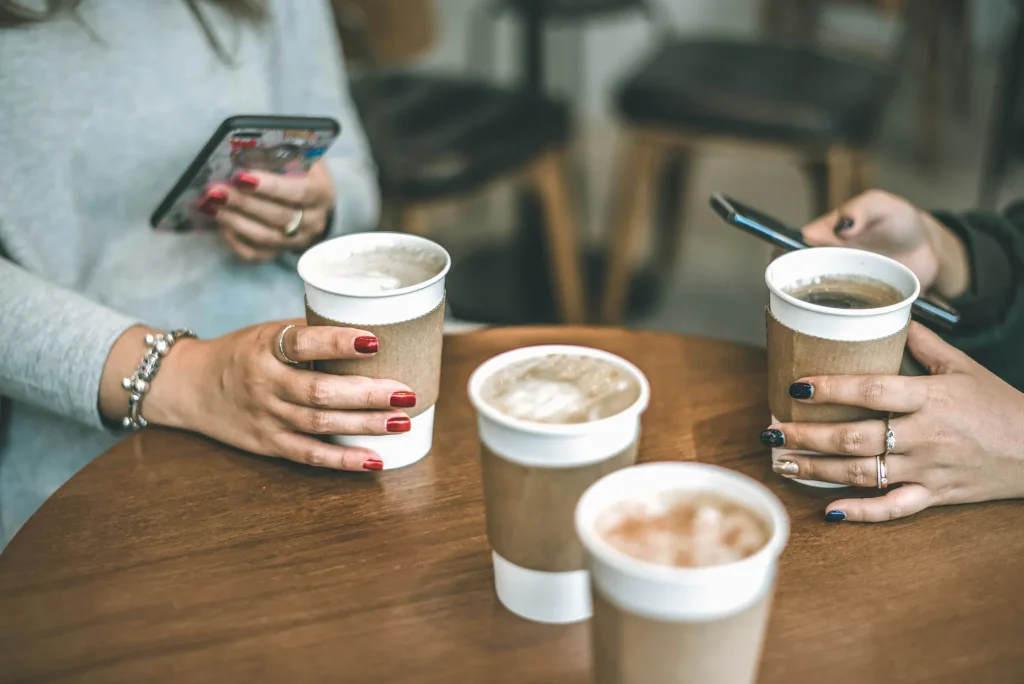 people meeting for coffee